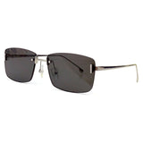 2023 Brand Designer Women Sunglasses Rimless Sun Glasses Square Eyeglasses Alloy Summer Eyewear UV400