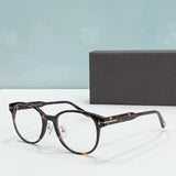 Eyeglass Frames Tom For Optical Lenses For Women FT5865 Round Acetate Glasses For Men Women's Eyeglass Frame With Original Case