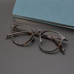 TH9097 titanium business round Men Women Frame Glasses  myopia  prescription round light glasses frame