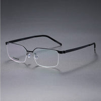 Prescription Glasses 7422 Denmark Titanium No Screw Korea Glasses Frames Optical Ultra-light Business Square Eyeglasses Men