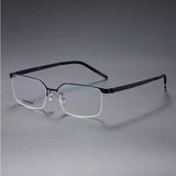 Prescription Glasses 7422 Denmark Titanium No Screw Korea Glasses Frames Optical Ultra-light Business Square Eyeglasses Men
