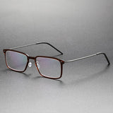 Prescription Glasses Men 6528 Denmark Titanium No Screw Glasses Frames Optical Ultra-light Business Square Titanium Glasses Men