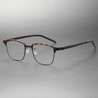 Denmark Titanium No Screw Korea Glasses Frames Optical Ultra-light Business Round Prescription Diopter 9835 Eyeglasses Men