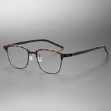 Denmark Titanium No Screw Korea Glasses Frames Optical Ultra-light Business Round Prescription Diopter 9835 Eyeglasses Men