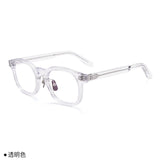 F2055 Round Acetate Men Women Retro Frame Glasses For Men and Women  Acetate myopia computer prescription glasses