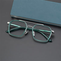 CH5255 Men Women's Reading Optical Eyeglasses Big Pure Titanium Square Frame Glasses For Men and Women Prescription Glasses