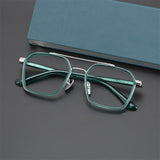 CH5255 Men Women's Reading Optical Eyeglasses Big Pure Titanium Square Frame Glasses For Men and Women Prescription Glasses