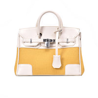 L-package big:26-20-14cm small:21-15-11cm Designer Handbag Top Handle Padlock Women's Leather Bag