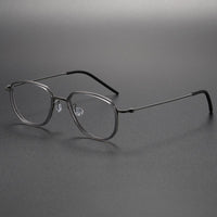 Eye Glasses For Men 5505A Round Denmark Titanium No Screw Korea Glasses Frames Optical Ultra-light Business Reading Ｇlasses