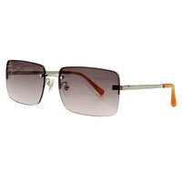 2023 New Half-Frame Rectangular Sunglasses Ladies Retro Design Ladies Gradient Lens Sunglasses Fashion Summer New