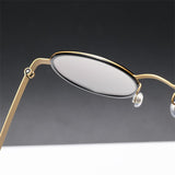 High Quality Glasses Men 9714 Denmark Titanium No Screw Korea Glasses Frames Optical Ultra-light Business Prescription Glasses