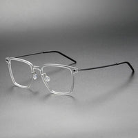 Fashion Square Denmark Linde 6554 Titanium No Screw Korea Glasses Frames Optical Ultra-light Frame For Men Women