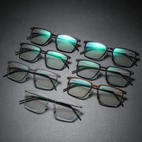 Eyeglass Frames For Men Denmark Linde 6577 Titanium No Screw Korea Glasses Frames Optical Ultra-light Business Frame