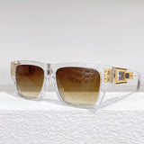 Fashion Luxury Women Men's Sunglasses DTS407 Famous Brand Luxury Designer Titanium Acetate Rectangular Women Glasses