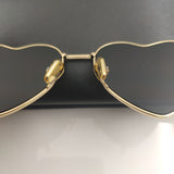 Gold Heart Sunglasses For Women Fashion Classic Ladies Party Trending Products Brand Designer New Irregular Sun Glasses UV400