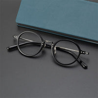 XQ2616 retro round myopia glasses frame for men and women  myopia  prescription myopia  Comfortable Presbyopia Glasses