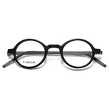 Glasses Men Denmark Linde 1810 Titanium No Screw Glasses Frames Optical Ultra-light Business Round Prescription Eyeglasses Men