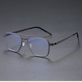 Men Glasses 9743 Denmark Titanium No Screw Korea Glasses Frames Optical Ultra-light Business Square Women lens Frame