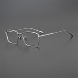 LEX titanium glasses for men with myopia Men Women rectangle Frame Glasses  myopia  prescription Round eyeglass frame