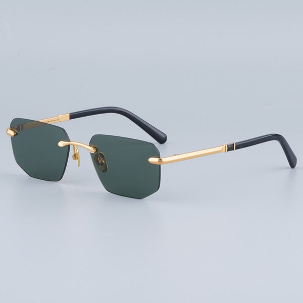 THE MENTALST I Germany Luxury Pure Titanium Polygon Round Sunglasses Men Business Original Quality Designer Eyeglasses With Case