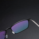 High Quality 6544 Denmark Titanium No Screw Glasses Frames Optical Ultra-light Business Square Glasses Frames To Put Crystals