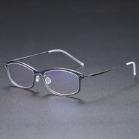 Eyeglass Frame 6512 Square Denmark Titanium No Screw Korea Glasses Frames Optical Ultra-light Business Optical Lenses For Men