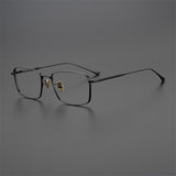 LEX titanium glasses for men with myopia Men Women rectangle Frame Glasses  myopia  prescription Round eyeglass frame
