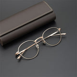 JZ8059 Titanium Alloy Retro Large Frame  Men Women Frame Glasses For Men and Women  myopia  prescription Round eyeglass frame