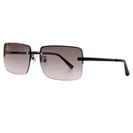 2023 New Half-Frame Rectangular Sunglasses Ladies Retro Design Ladies Gradient Lens Sunglasses Fashion Summer New