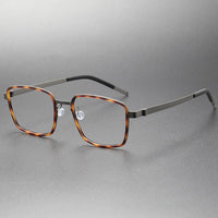 Titanium Eyeglass Frames Denmark Linde 9754 Titanium No Screw Korea Glasses Frames Optical Ultra-light Business Glasses