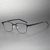 Denmark Titanium No Screw Korea Glasses Frames Optical Ultra-light Business Round Prescription Diopter 9835 Eyeglasses Men