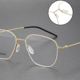 Reading Glasses Denmark Linde 5055 Titanium No Screw Handmade Glasses Frames Optical Ultra-light Business