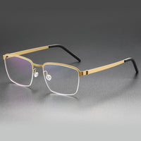 Woman's Eyeglass Denmark Linde 7426 Titanium No Screw Korea Glasses Frames Optical Ultra-light Business Titanium Eyeglass Frames