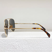 British Style Oval Pilot Luxury Men Sunglasses Gentlemen Classical Top Quality Pure Titanium Eyeglasses Original Glasses