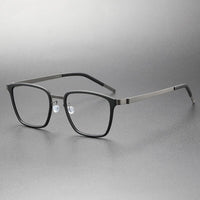 Eyeglasses Denmark Linde 9749 Titanium No Screw Korea Glasses Frames Optical Ultra-light Square Eyeglass Frames