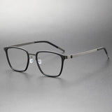 Eyeglasses Denmark Linde 9749 Titanium No Screw Korea Glasses Frames Optical Ultra-light Square Eyeglass Frames