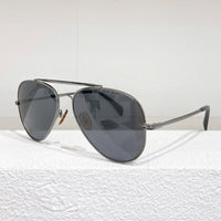 British Style Oval Pilot Luxury Men Sunglasses Gentlemen Classical Top Quality Pure Titanium Eyeglasses Original Glasses