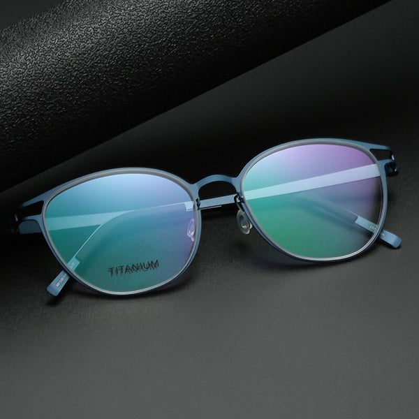 Titanium Eyeglass Frames Denmark Titanium No Screw Korea Glasses Frames Optical Ultra-light Business Luxury Glasses Men