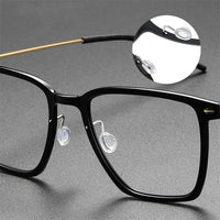 Fashion Square Denmark Linde 6554 Titanium No Screw Korea Glasses Frames Optical Ultra-light Frame For Men Women