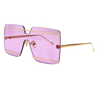 Brand Sunglasses Rimless Sun Glasses High Quality Summer Driving Women  Design Glasses Female Eyewear Oculos De Sol