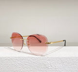 2022 New Pilot Ladies Sunglasses Titanium Alloy Frame Fashion Trend Sunglasses UV400