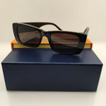 2023 Acetate Rectangle Black Square Sunglasses Man For Women Brand Designer New Irregular Sun Transparent Glasses Woman UV400