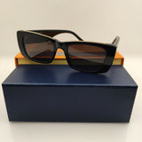 2023 Acetate Rectangle Black Square Sunglasses Man For Women Brand Designer New Irregular Sun Transparent Glasses Woman UV400