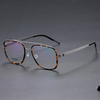 Optical Lenses Denmark Linde 9911 Titanium No Screw Korea Glasses Frames Optical Ultra-light Business Square Reading Glasses Men
