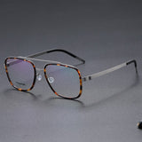 Optical Lenses Denmark Linde 9911 Titanium No Screw Korea Glasses Frames Optical Ultra-light Business Square Reading Glasses Men