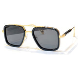 Pilot Style Sunglasses Women's Square Eyeglasses Oversized Frame Gradient Sunscreen Sun Glasses Retro Luxury Metal Frame Glasses