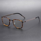 Optical Lenses Square Denmark Linde 9912 Titanium No Screw Korea Glasses Frames Optical Ultra-light Business