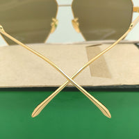 2022 Sale Women Car Driving Sunglasses For Girl Shades Party Metal Frame Fashion Weird Brand Designer Large Summer Sun Glasses
