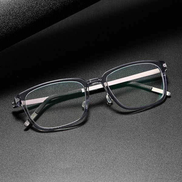 Titanium Glasses Frame Men 1231 Denmark Titanium No Screw Korea Glasses Frames Optical Ultra-light Business Men's Reading Glasse