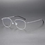 Reading Glasses Denmark Linde 5055 Titanium No Screw Handmade Glasses Frames Optical Ultra-light Business